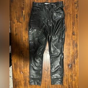 Abercrombie & Fitch Vegan Leather Skinny High Rise Pants